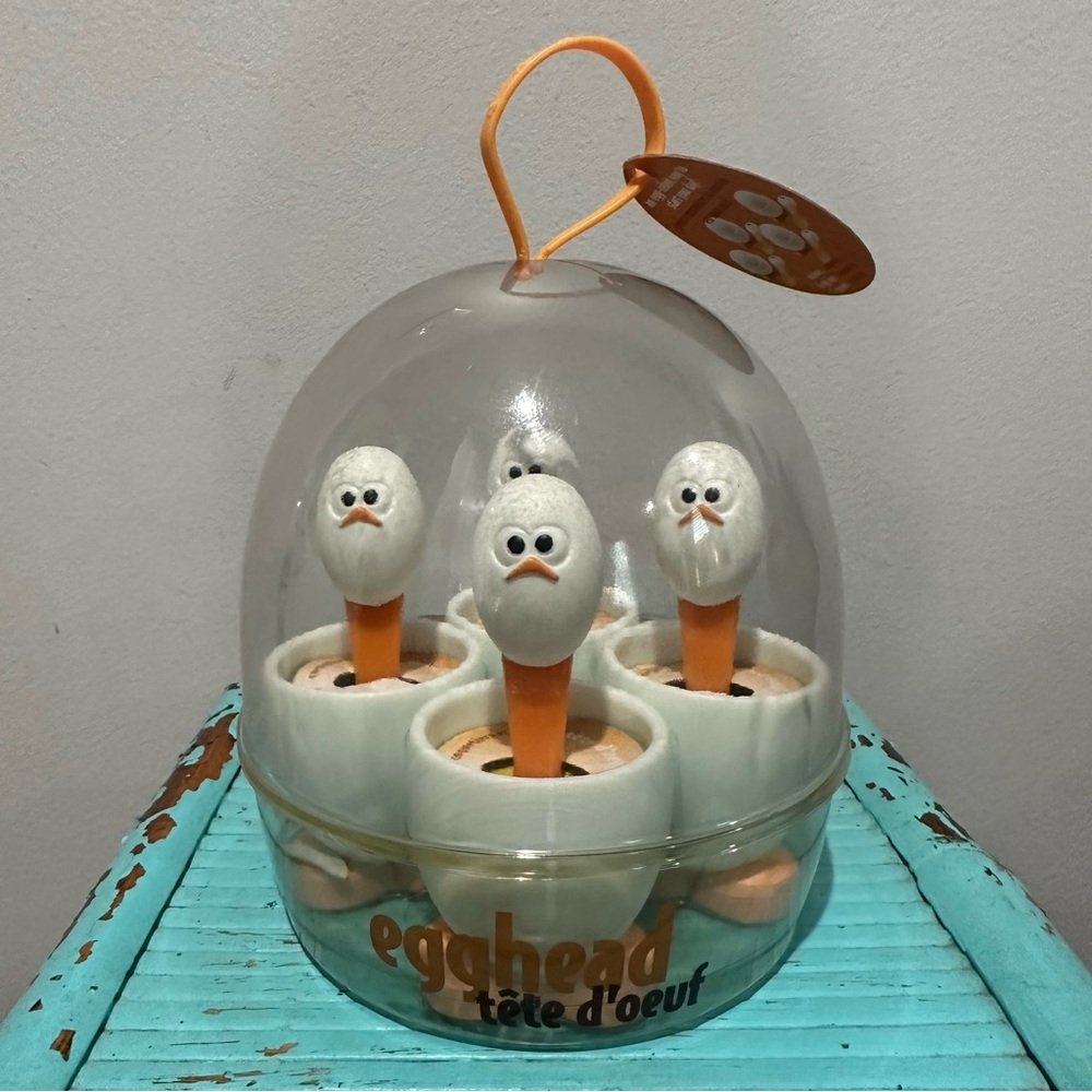NEW Egghead Egg Cups and Spoons